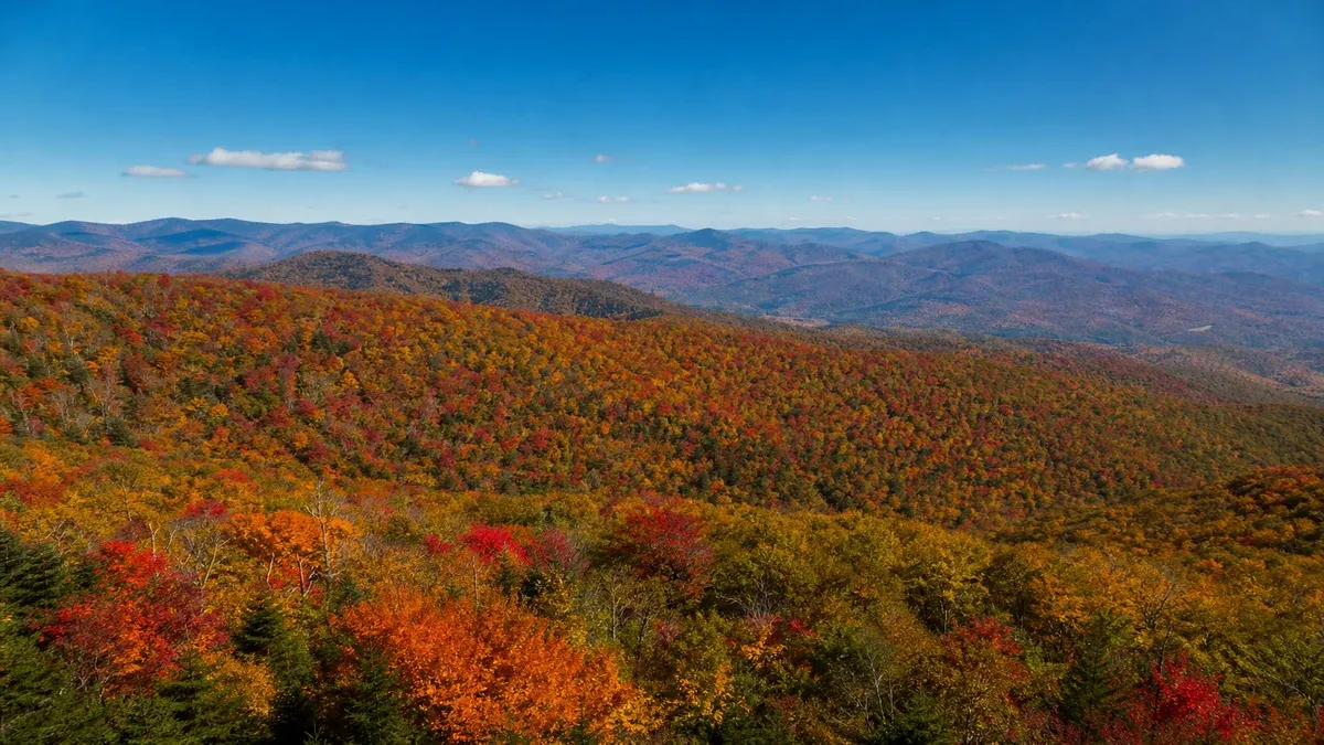 Peak Color Guides autumn travel guide illustration