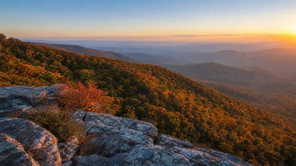 Photography Spots autumn travel guide illustration